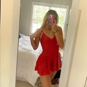 Burnt red American Eagle romper